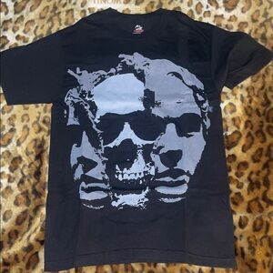 Edgy Black Graphic Tee for Men